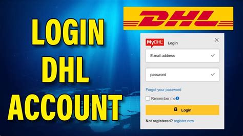 dhl my log in.